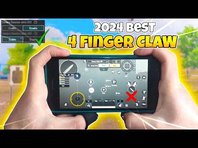 How To Get Best 4 Finger Claw Control Settings in 2024 | BGMI & PUBG MOBILE