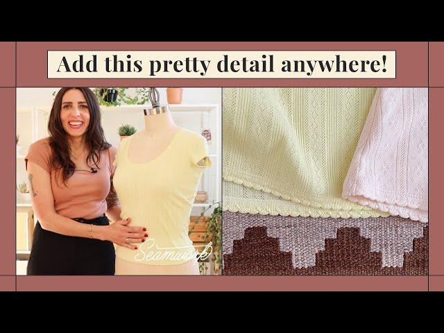 Make a Fitted T-shirt With a Shell Tuck Hem | Sewing Details