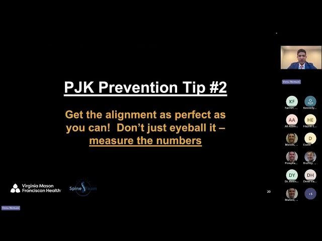 PJK Prevention Strategies presented by Nemani Venu, MD - April 22, 2024.