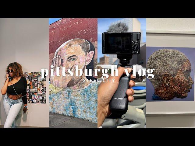 Pittsburgh travel vlog | bus tour, Andy Warhol museum, and…my clip-ins almost flew away!