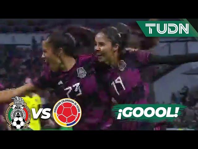 ¡Gol de México! Gol de Maricarmen Reyes | México 1-0 Colombia | Amistoso Femenil | TUDN