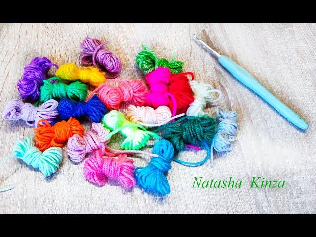 СУПЕР ИДЕИ что связать из крошечных остатков пряжи!/SUPER IDEAS what to knit from tiny yarn scraps