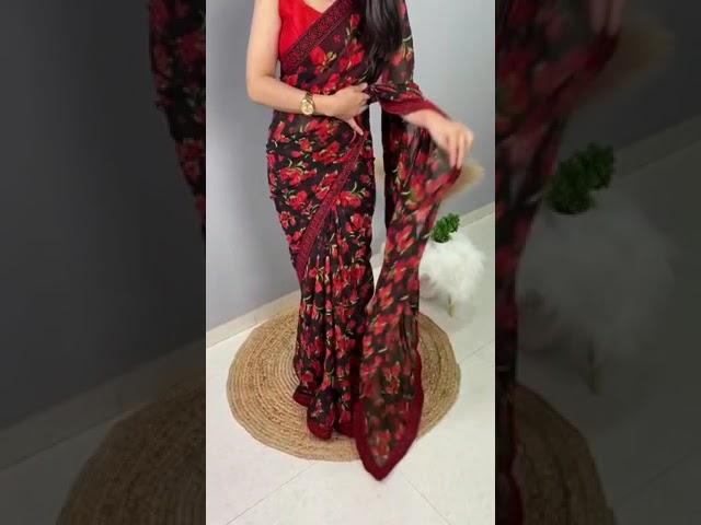 Exclusive Floral Printed Saree Blouse for Women, New Saree #SareeSwag