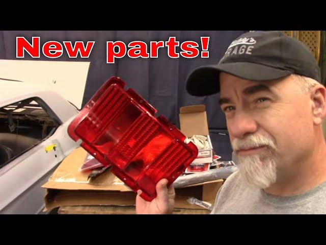 Unboxing a parts order from CJ Pony parts. Some damage. 1968 Mustang parts. Subscriber giveaway.