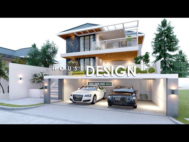 ELEGANT HOUSE DESIGN | 2 STOREY HOUSE with BASEMENT | 9.00m x 10.00m (216 sqm) | 3 BEDROOM