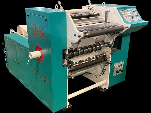 RK TS 550 | Roll to Roll Thermal Paper Slitting Rewinder | (POS Roll Rewinder)