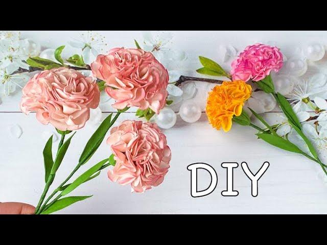 Гвоздика из фоамирана на скорую руку Быстрый способ Цветы из фоамирана / DIY Flowers Foam Paper