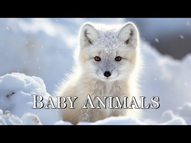 96 Hours Of Baby Animals In Winter Wonderland And Soothing Music for Relaxation