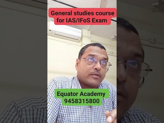 General studies course for UPSC IAS and IFoS Exam #upsc #ias #ifos