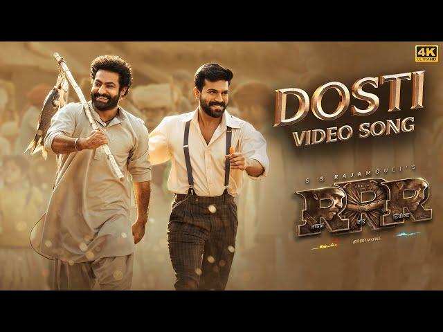 Dosti (Full Video) RRR - Amit Trivedi, MM Kreem | NTR, Ram Charan, Ajay Devgn, Alia | SS Rajamouli