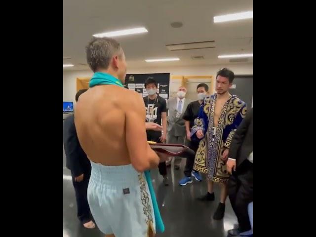 GOLOVKIN returns the WORLD CHAMPION BELT to Ryota Murata!