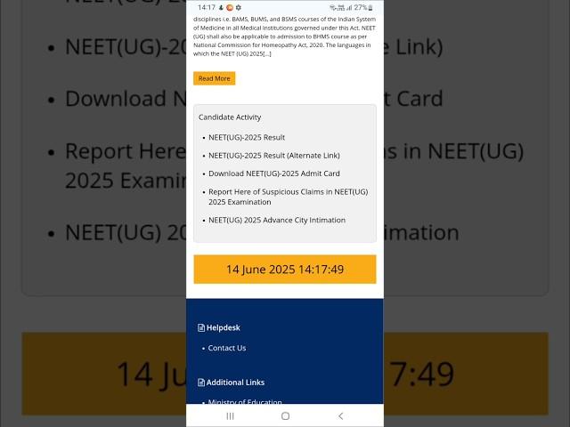 How to check NEET 2025 RESULTS | Links in description |  #neetexam #neetresults #nta #neet