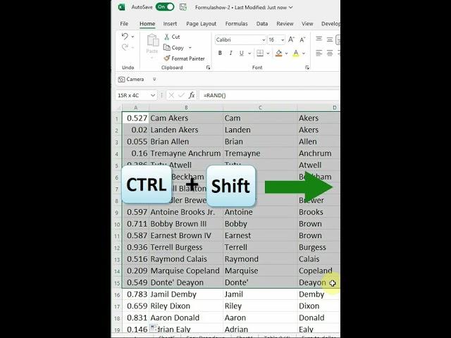 Randomize your list in Excel quickly and easily!