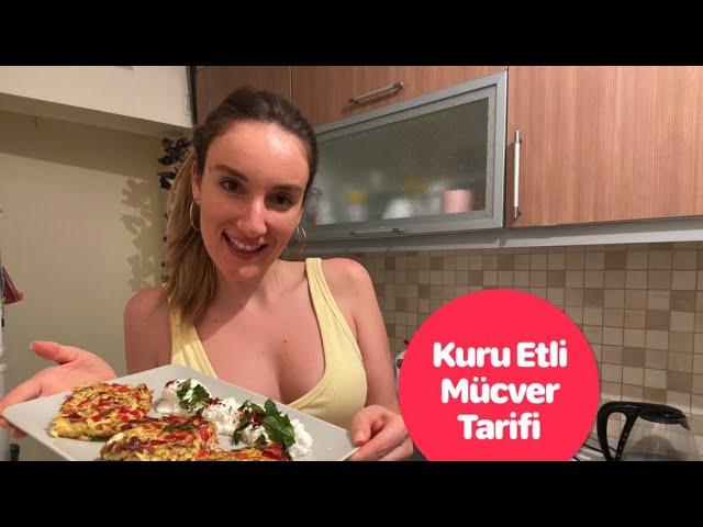 Fırında Kuru Etli Kabak Mücver