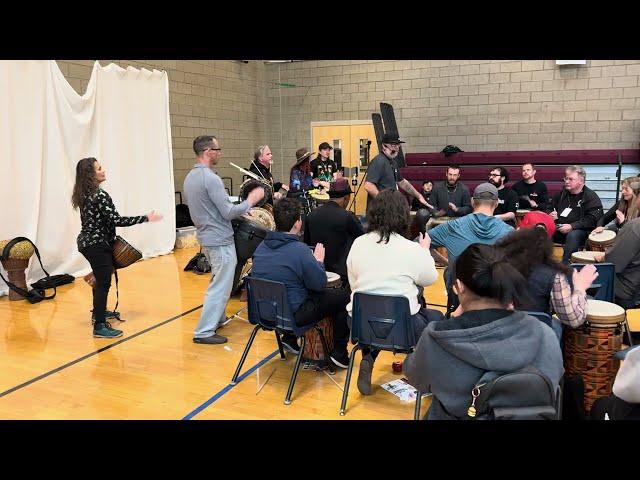 Drum Circle at the 2024 Las Vegas Drum Show !!