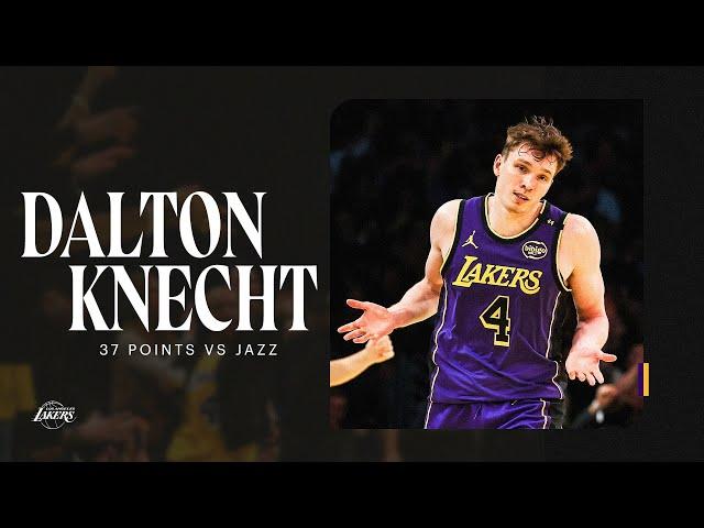 Dalton Knecht ERUPTS for 37 points! (NINE 3-pointers Ties Rookie Record) | Los Angeles Lakers