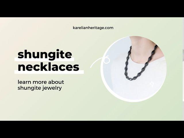 Shungite Jewelry Shungite Necklaces