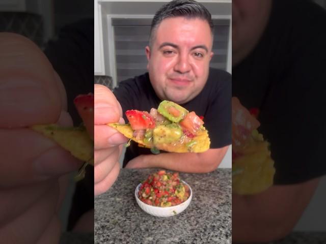Strawberry Pico de Gallo  #freddsters #letsmakeit #summer #strawberry #picodegallo #carneasada