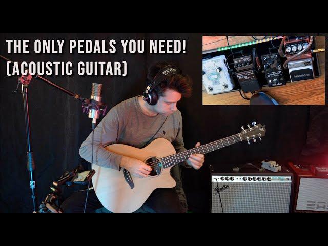 4 Pedals That Sound INCREDIBLE On Acoustic Guitar! (Vangoa Pedalboard)