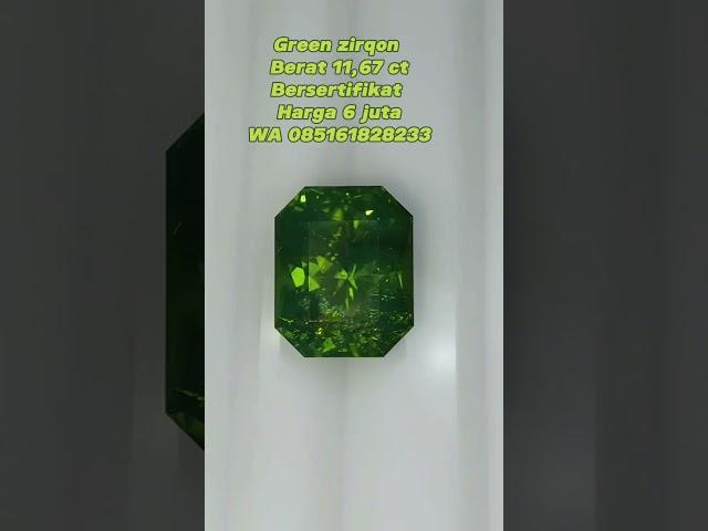 Batu permata green zirqon #Greenzirqon #Zirqon