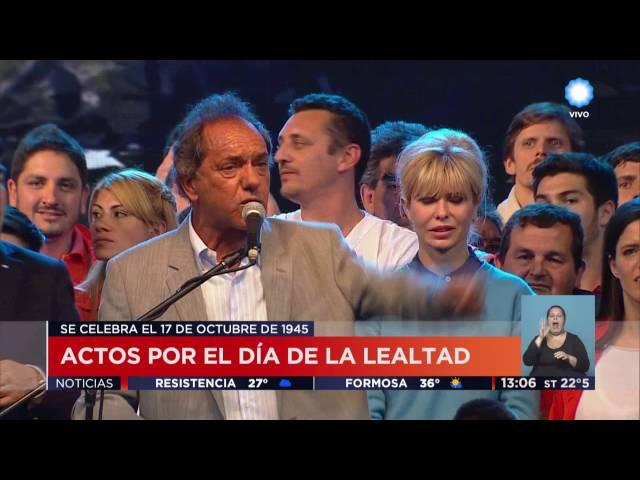 TV Pública Noticias -  Actos por el día de la Lealtad peronista