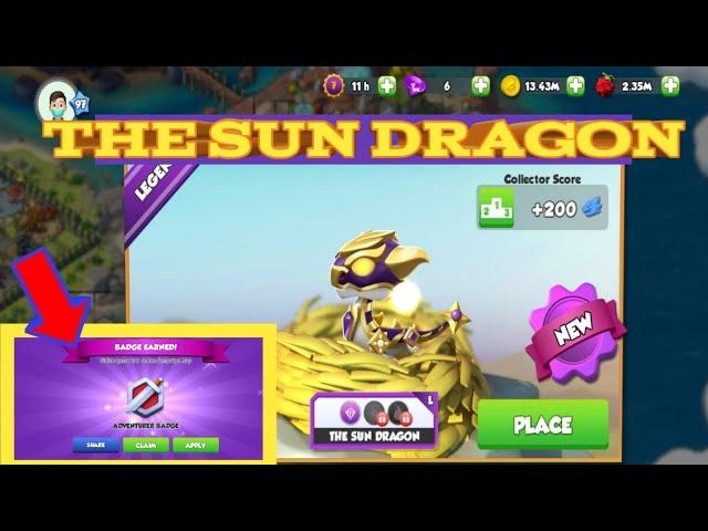 LEGENDARY THE SUN DRAGON HATCHING |+ Finished Quest 205 in Campaign Map | I got New Badge️ | Dml.