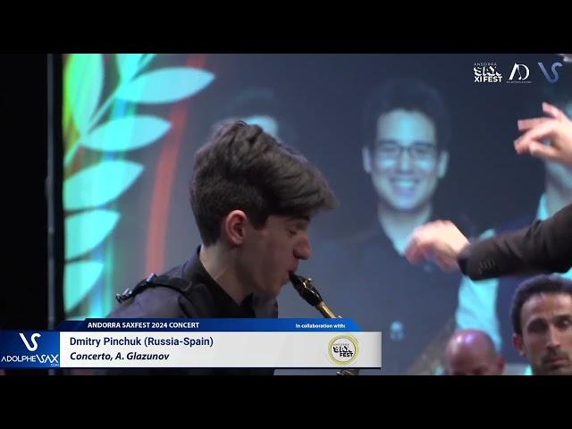 Dmitry Pinchuk plays A. Glazunov - Concerto for Sax (Andorra Saxfest 2024 Final Round)