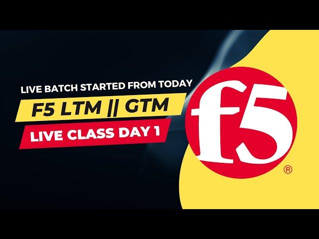 F5 LTM || GTM Live Class Day 1 || Live Batch || Skilled Inspirational Academy