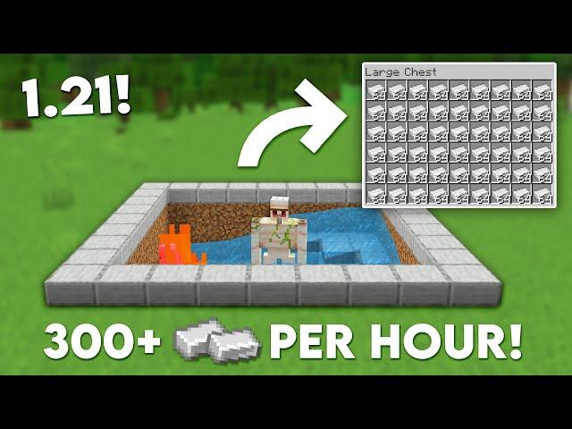 Minecraft EASY Iron Farm in Bedrock 1.21 (MCPE/Xbox/PS4/Nintendo Switch/Windows10)