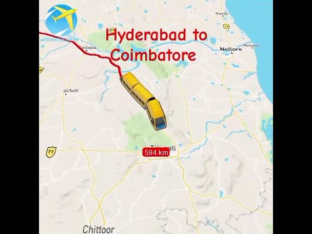 Hyderabad to Coimbatore #coimbatore #explore #travel #train #hyderabad #vlogger