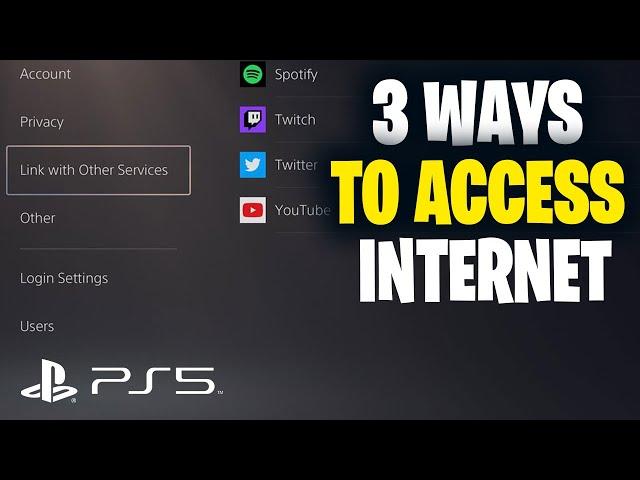 3 Ways To Use Internet On PS5 (EASY METHOD)