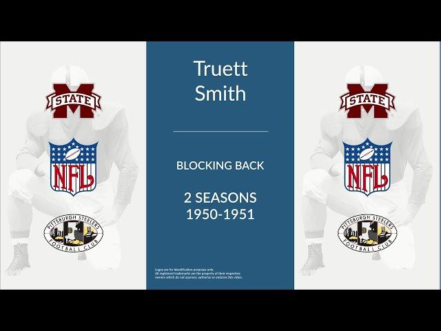 Truett Smith: Football Blocking Back