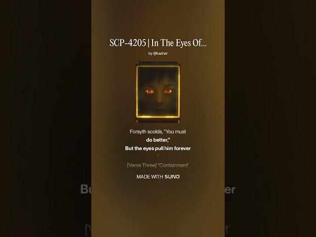 SCP-4205 | In The Eyes Of The Beholder | Amber Eyes