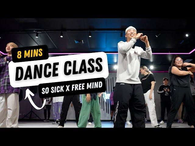 Easy groovy beginners dance class to so sick x free mind by neyo and tems mixed by Siangyoo