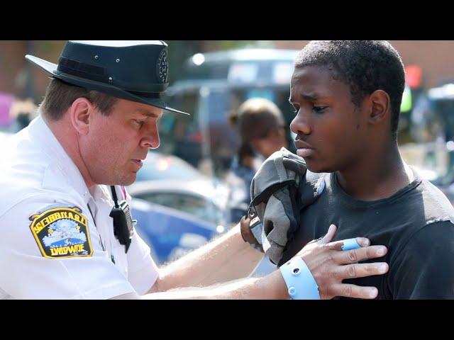 Racist police officer raids a young black boy's home and accused him of drug trafficking