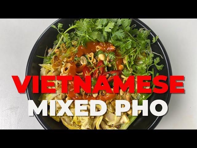 Mixed Rice Noodles - Vietnamese Pho tron