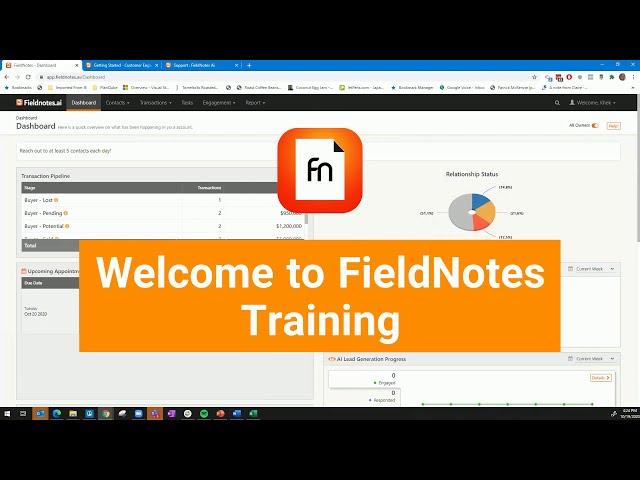 FieldNotes AI Training - Organizing Your Contact List