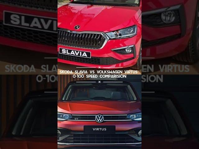Skoda Slavia 1.5 DSG vs Volkswagen Virtus 1.5 DSG 0-100 km/hr acceleration Speed comparison