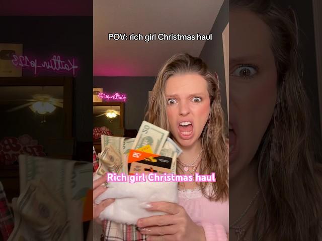 POV: rich girl Christmas haul be like #pov #povcomedy #richgirl #christmashaul #christmas #richgirls