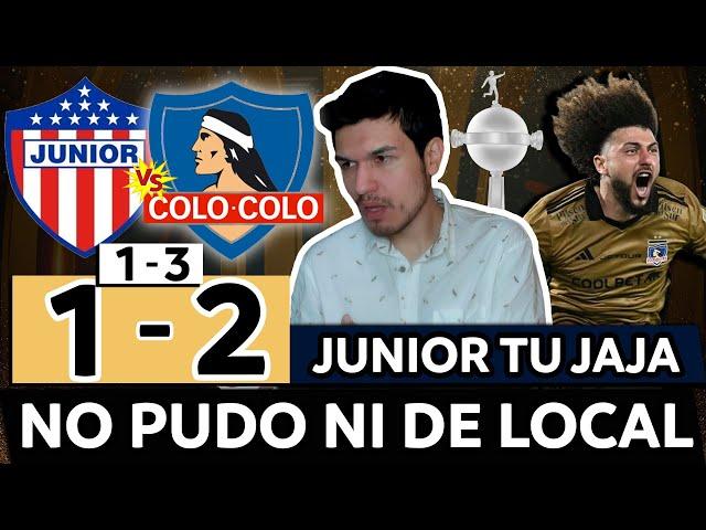 JUNIOR 1 COLO COLO 2 (GLOBAL 1-3)8VOS de FINAL VUELTA COPA LIBERTADORES 2024PASÓ EL EQUIPO GRANDE