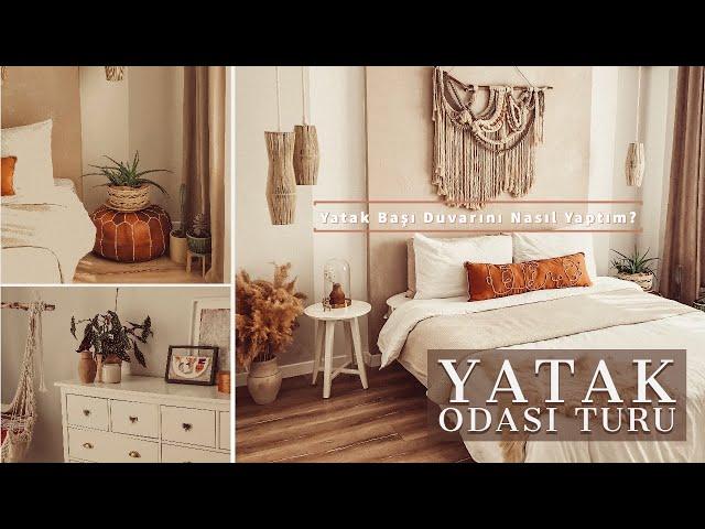 YATAK ODASI TURU / YATAK BAŞI DUVARINI NASIL YAPTIM? / Tadilatla ilgili her şey. | DIY/Kendin Yap