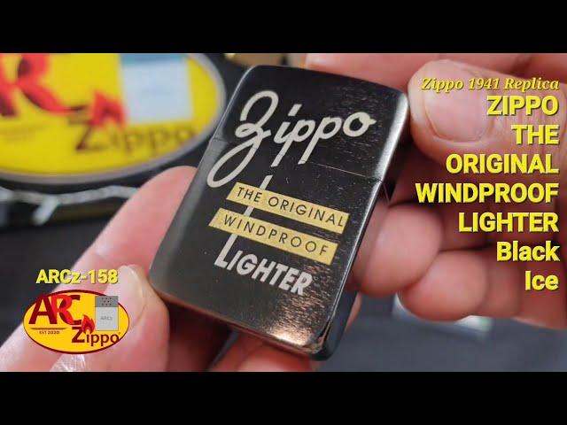 ARC Zippo THE ORIGINAL WINDPROOF LIGHTER (28534) | Black Ice Finish | Zippo 1941 Replica | ARCz-158