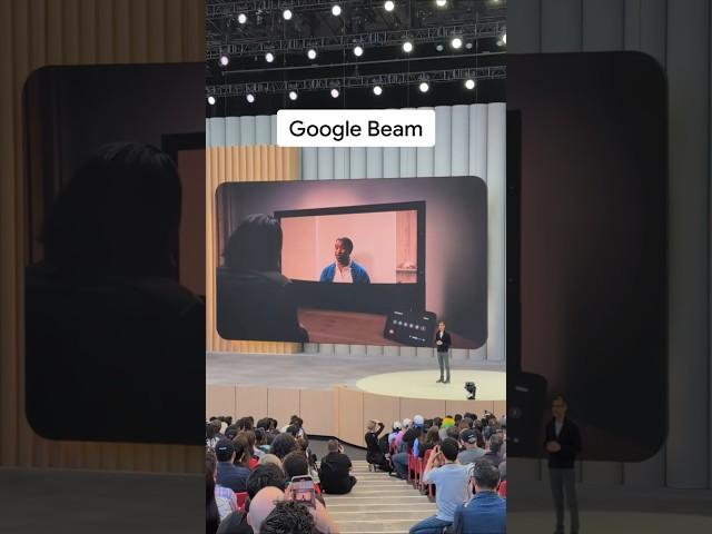 Google Beam transforms standard video streams into immersive 3D experiences. #GoogleIO