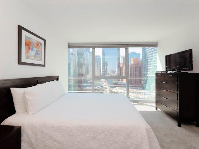 Fully Furnished 23rd floor 1 bed, 1 bath with River Views