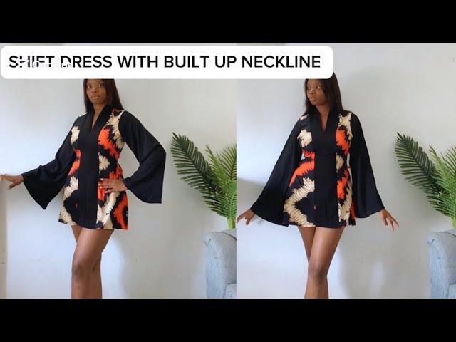 DIY Shift Dress Tutorial – Snatched Waist with Bell Sleeves (No Pattern Needed)"