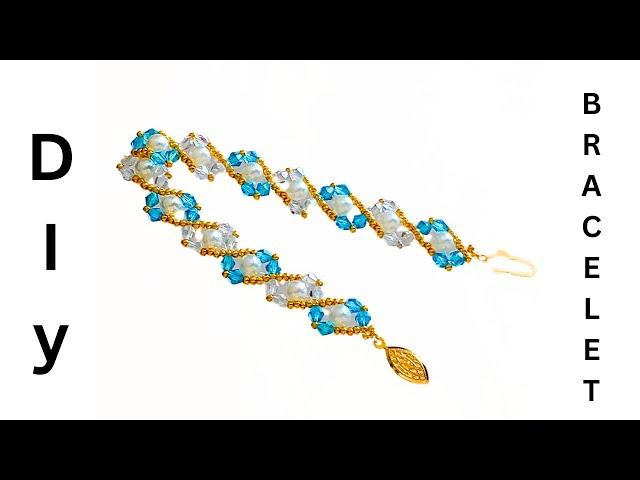 Beaded bracelet tutorial. Turn heads wearing this gorgeous bracelet.