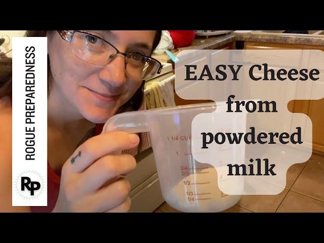 How to Make Cheese from Powdered Milk - Emergency Food Storage Recipe