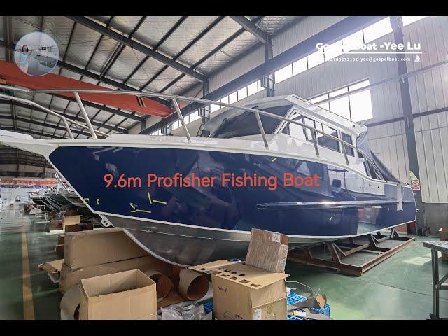 Gospel Boat Profisher 9.6m Profisher Aluminum Fishing Boat for Sale #boats #boatsforsale #boats