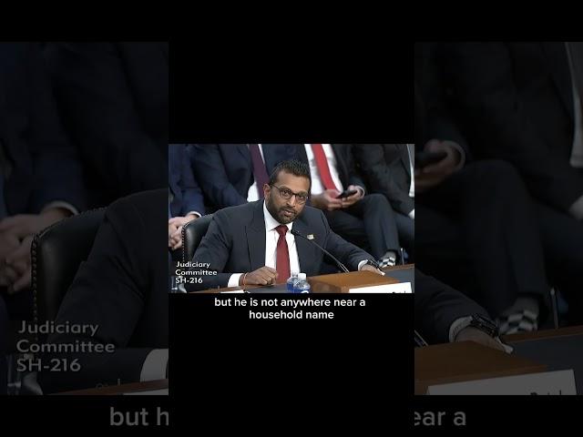 Kash Patel Is Not a Household Name #kashpatel #maga #politics #senateconfirmation #senators #senate
