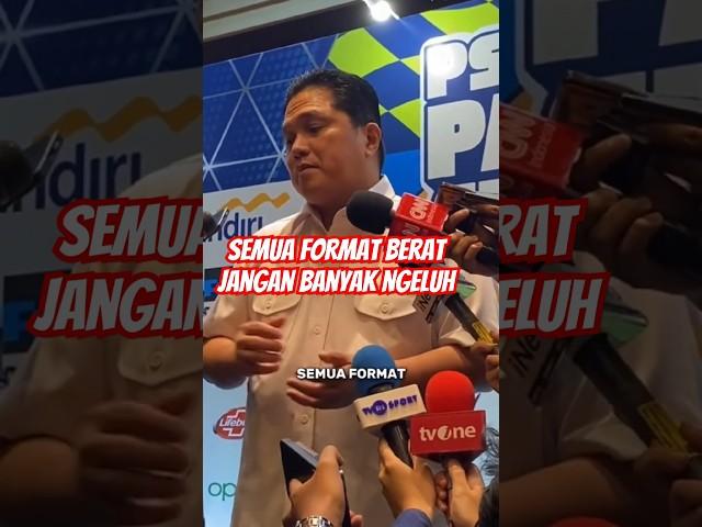 Pernyataan Lengkap Erick Thohir Singgung STY Karena Terlalu Banyak Mengeluh di Media